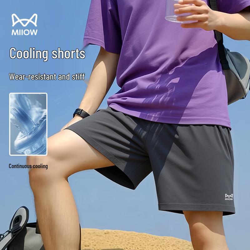 MiiOW Men s Ice Silk Quick-Dry Breathable Sports Shorts XL