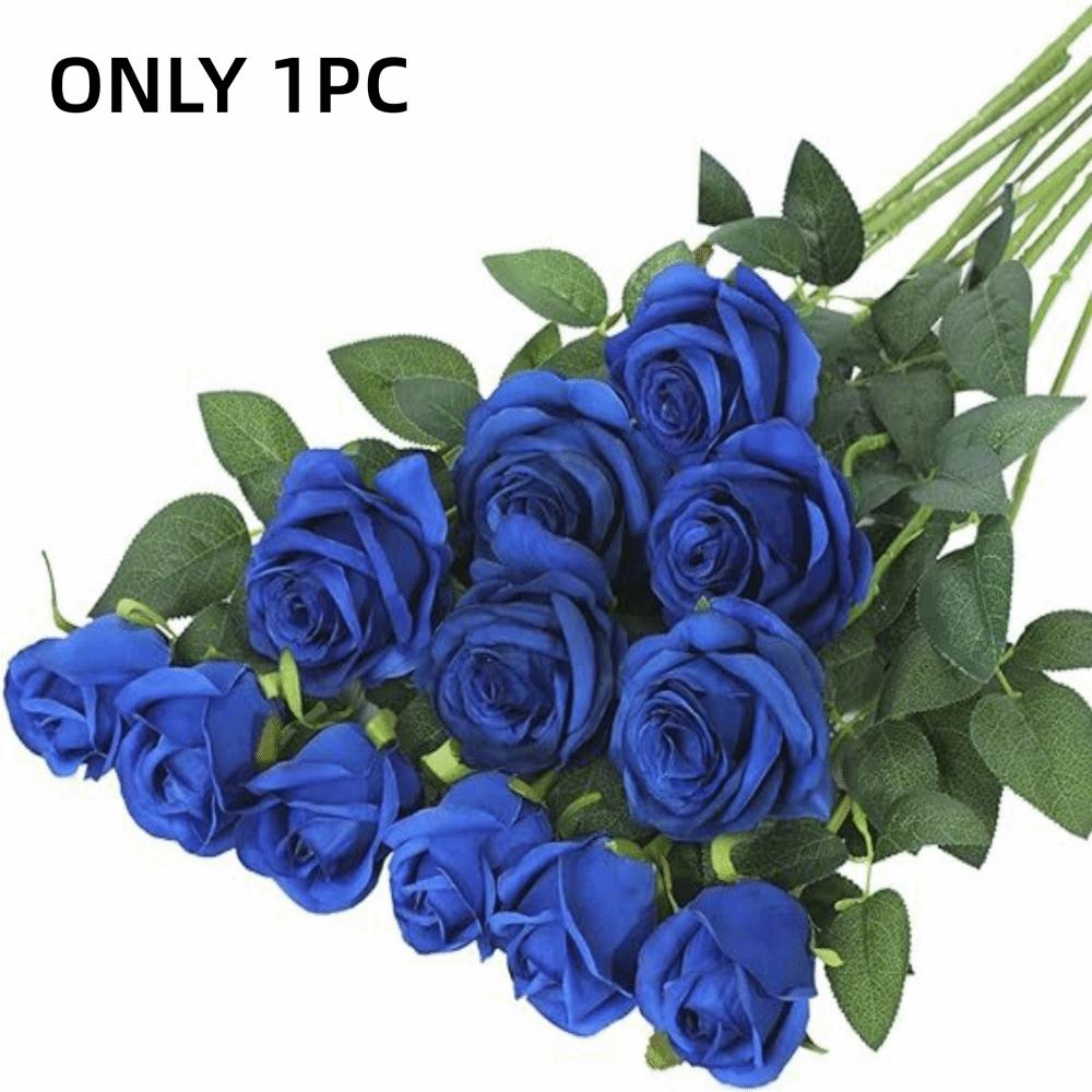 DIY Floral Arrangment Artificial Silk Flowers Fake Roses Bouquet for 1PC Wedding Home Party