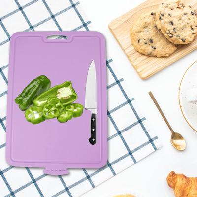 Tagliere in silicone pieghevole reversibile antiscivolo tappetino da taglio alimentare senza BPA lavabile in lavastoviglie utensili da cucina