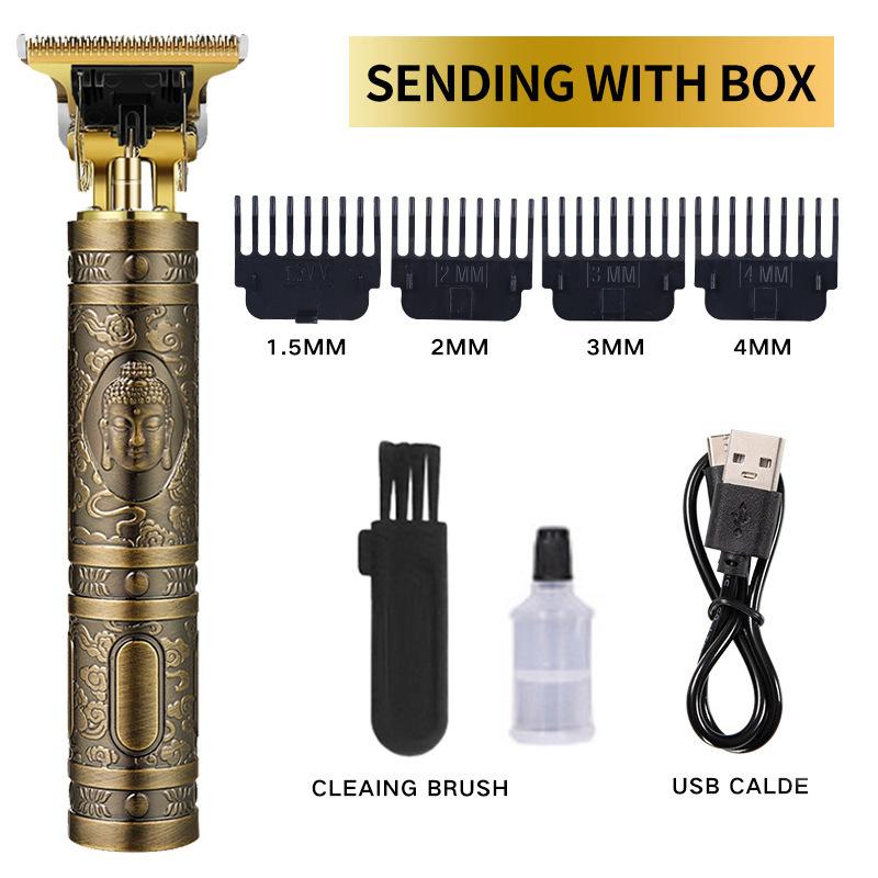 New Hair Clipper Washing Carving T9 Hair Clipper Oil Head Electric Hair Clipper Shaving Electric Hair Clipper Light Head Digital Display Household