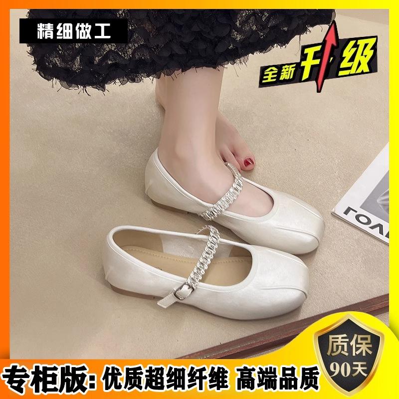 French Fairy Style Small Single Shoes Female 2025 Summer New Comfortable Versatile Round Head Light One Pedal Mary Jane Shoes