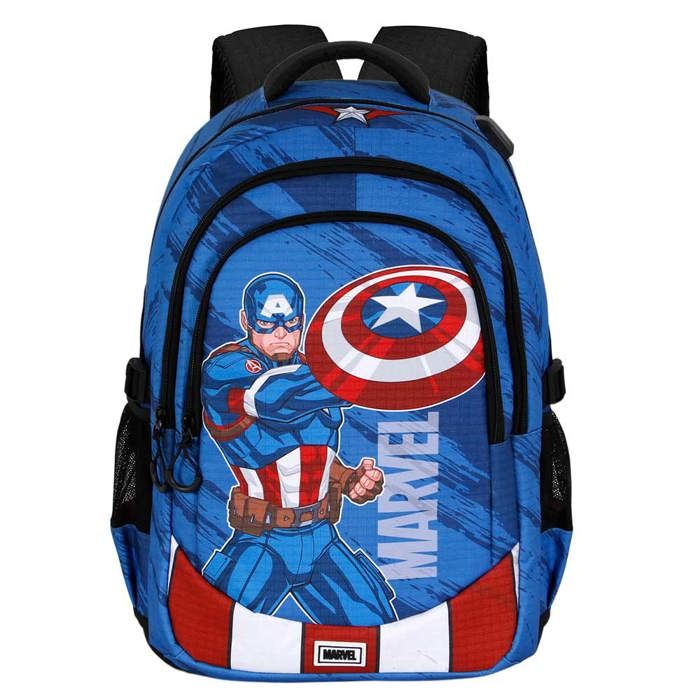 Running Backpack PLUS - Captain America Gears - Blue - One Size