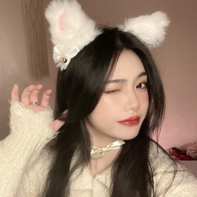 New Bells Cat Ears Headband Cute Cat Bow Nightclub Selling Cute Cosplay Fox Hair Accessories