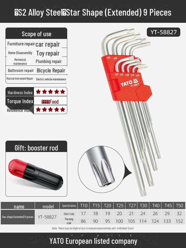 Yiertuo Hexagonal Wrench & Screwdriver Set