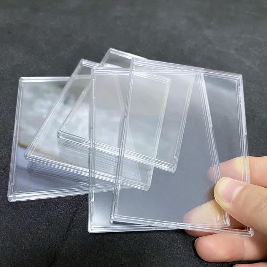 3/6/9pcs Acrylic Card Case Idol Photo & Game Card Polaroid Photo Laminated Highly Transparent Hard Brick Displaying Decor XJM