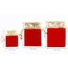 10/50/100PCS Exquisite and Elegant Red Velvet Bag Gift Drawstring Pocket Bag Wedding Candy Jewlery Bag Christmas Gift Bags