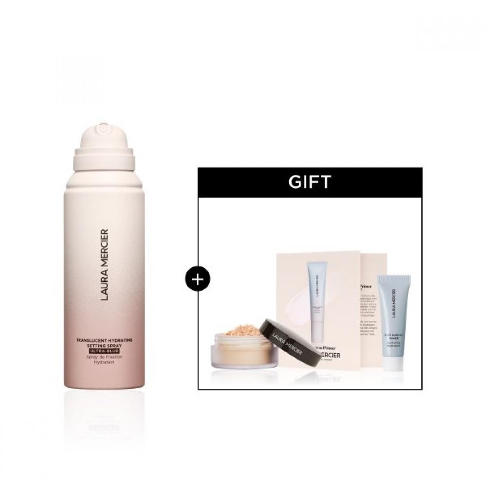 Laura Mercier Новый Ультра-Размывающий Прозрачный Увлажняющий Сеттер + Мини-Пудра Мини-Пуховка Single option