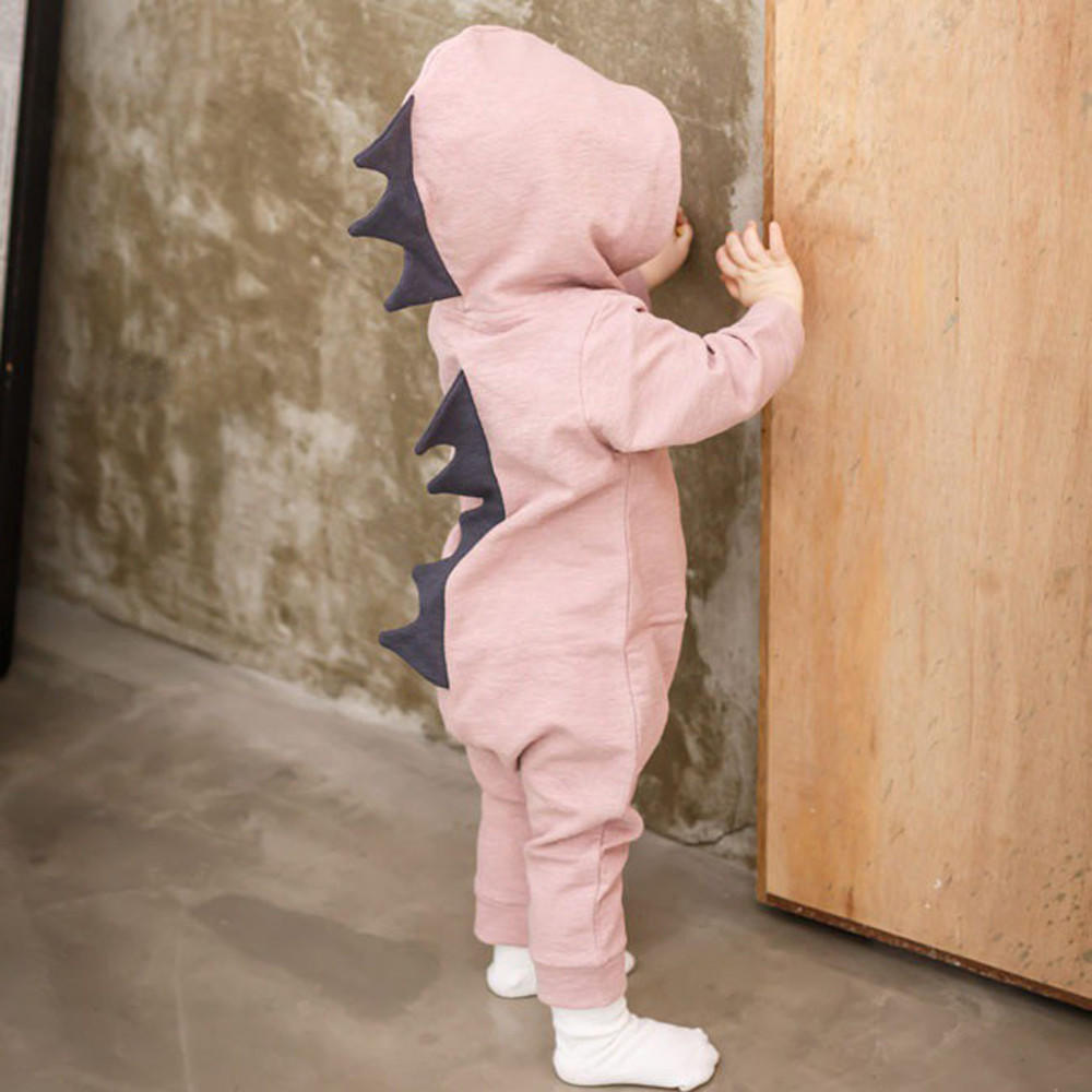 dinosaur hooded romper