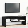 VidaXL TV Cabinet Black Oak 100x40x40 Cm Engineered Wood, TV Bench, Hi-fi Cabinet, Entertainment Center, TV Buffet, 862392