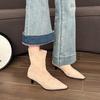 2026 Neue Damen Stiefeletten Sexy Spitzschuh Damen Kurze Stiefel Mode Lässig Damen Dünne Hohe Absätze Stiefel Einfarbig Stiletto
