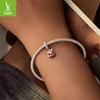 Magic Series Poison Apple Diy Pendant Accessories, Dark Wind S925 Silver Bracelet Beaded