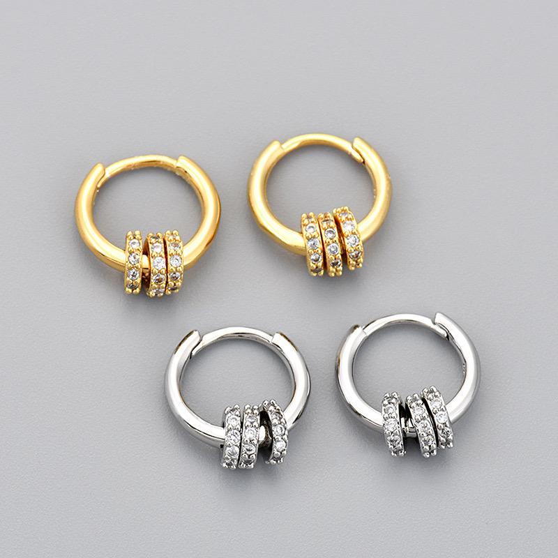 925 Silver Earrings For Women Trendy Heart Star Zircon Earring Jewelry Prevent Allergy Party Accessories Gift