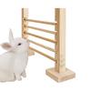 Kaninchen Sprungstange Holz Hase Agility-Ausrüstung Verstellbare Höhe Tier Sprungzaun Trainingsspielzeug Für Gehege Frettchen Chinchilla