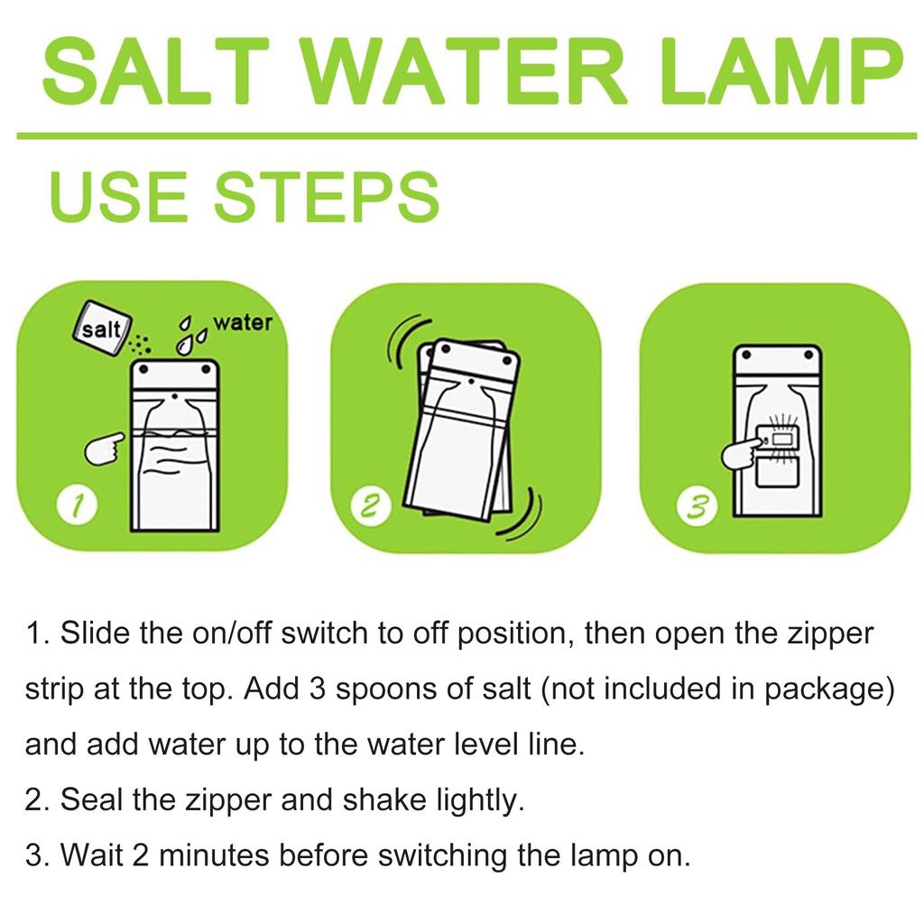 Protection Salt Water Lamp Battery Free Emergency Lighting