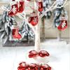 6pcs/set Plastic Christmas Small Boots Cute Xmas Tree Balls Christmas Pendant  Navidad