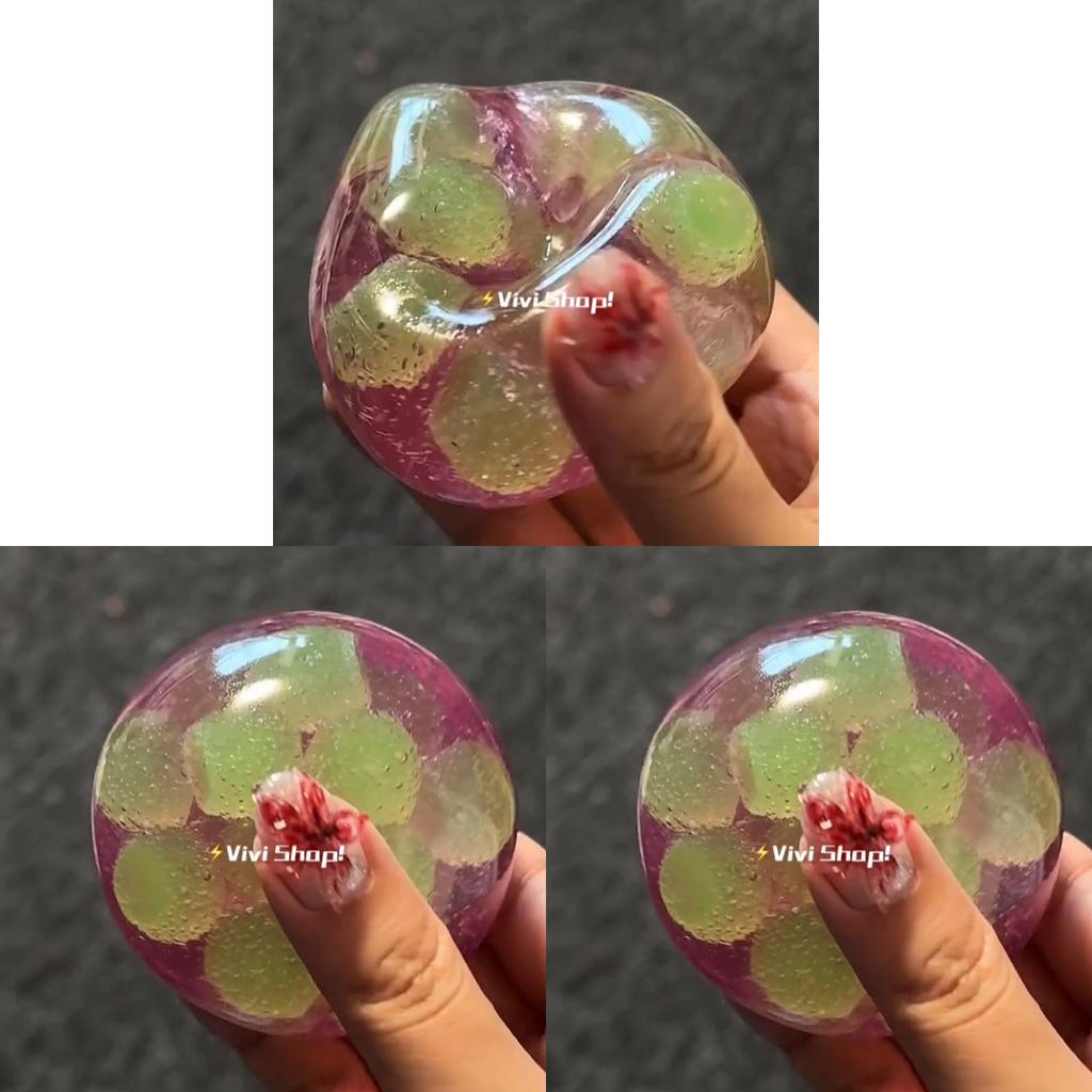 Tpr Stress Relief Ball With Grape Design For Sensory Play And Hand Therapy