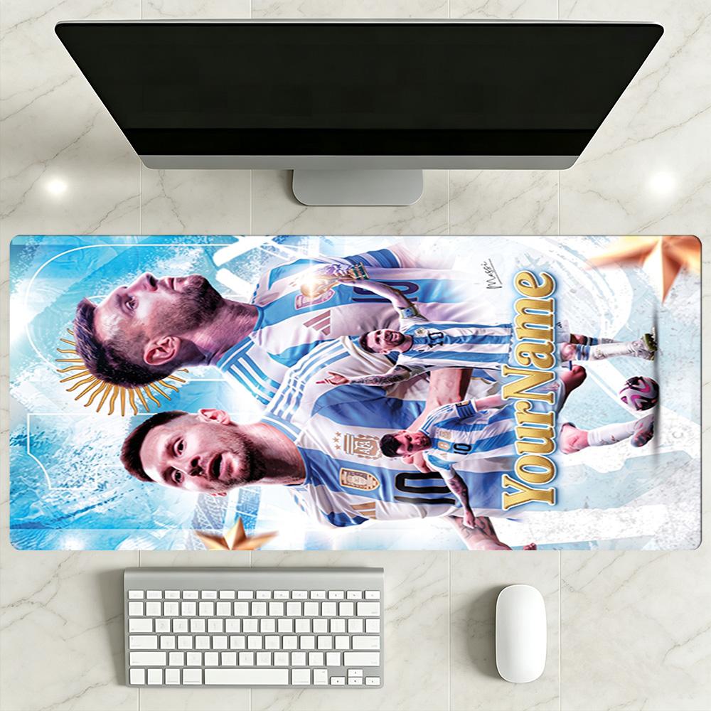 Messi Customize Text Beach Towel Super Soft & Absorbent Perfect for Traveling Yoga Camping and Swimming
