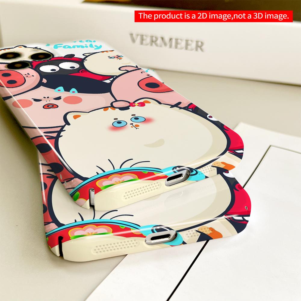 Lai Lai Family Cute Cartoon Phone Case All inclusive film hard phone case, compatible with iPhone 18 Pro Max 17 16 15 14 13 12 11