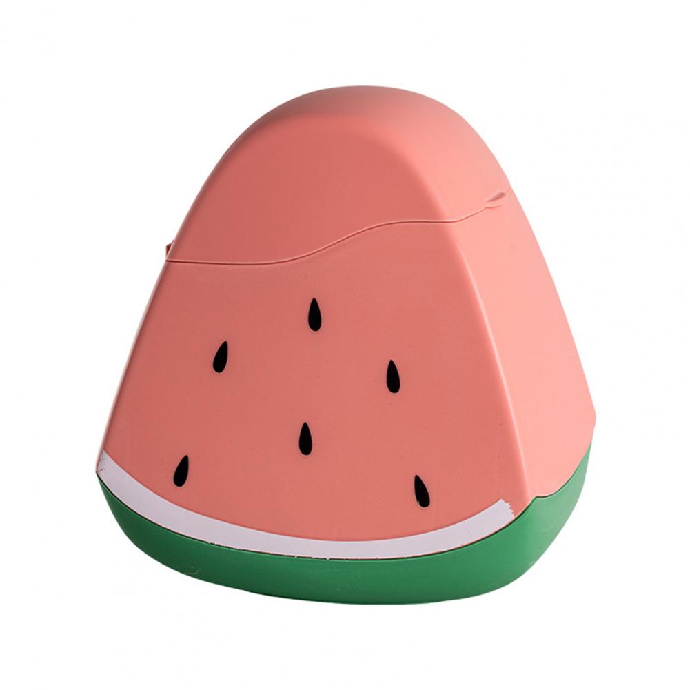 Space-saving Desktop Bin Design Small Basket Fruit Pattern Design Desktop Trash with Cover Small Body Capacity Mini for Home 1290₽