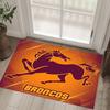 Brisbane Broncos Design Crystal Velvet Carpet Cozy Non?Slip Printed Rug For Bedroom Living Room Entrance