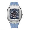 REWARD RD832260M 832260 Men Sport Quartz Watch Waterproof Silicone Band Chronograph Watch Square Case Wrist Watch for Men