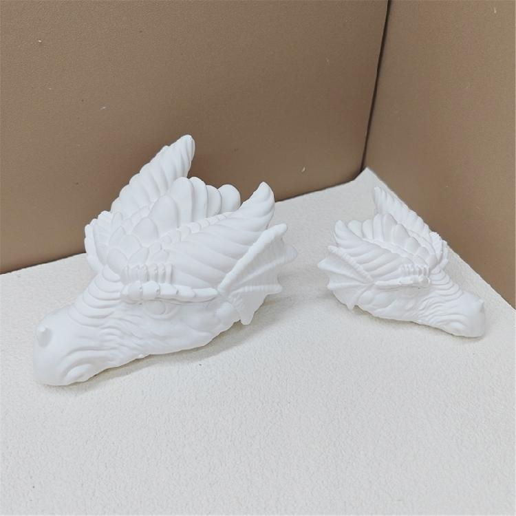 Dragon Head Shaped Candle Silicone Molds for Candle Soap Gypsum Decorations Home Desk Ornaments Epoxy Resin Craft