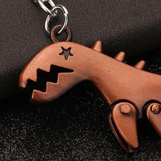 Keychain Pendant Dinosaur Shape Lightweight Durable Keychain Portable Creative Fun Keychain for Bags Car Keys