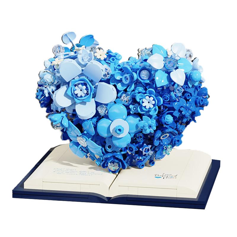 

Heart Blossoming Series Romantic Love Flower Sculpture Building Blocks Home Assembling Toys Valentine s Day Gift For Girlfriend 4XL