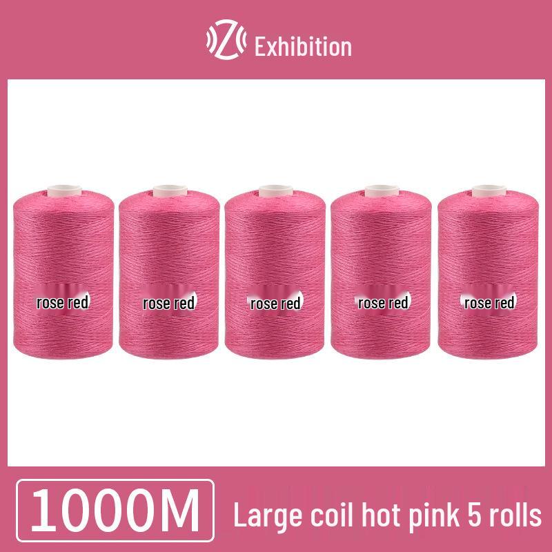 Polyester Sewing Thread - 1000 Yards for Garments & Crafts, Assorted Colors, Small Spool