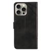 For iPhone 15 Pro Max Case Card Slots Lines Pattern PU Leather Phone Cover Stand