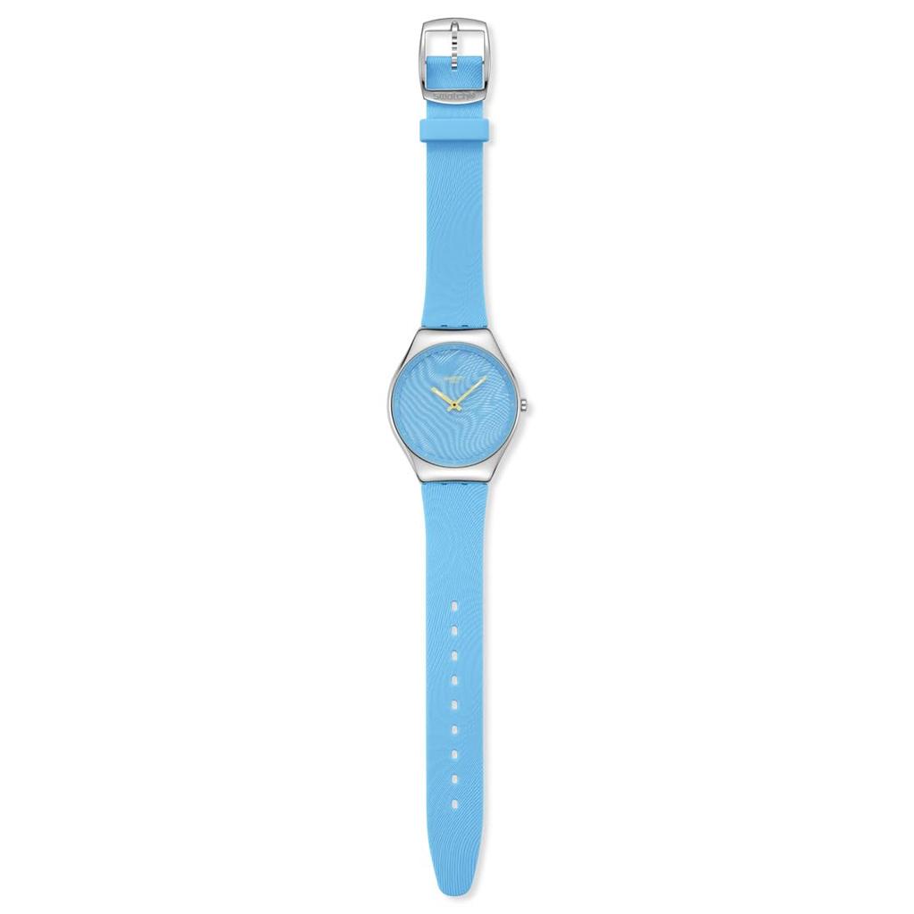SKIN IRONY IRIDESCENTLY BLUE Watch SYXS164 Unisex Adult Blue [Swatch]