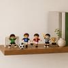 Beaded Football Player DIY Kit, 3D Tiny Beaded Figure Craft Kit, Cute Mini Soccer Player Bead Craft Set for Beginners Teens Adults