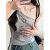 Kawaii Y2k Gothic Cross Layered Necklace With Titanium Steel Chain For Women And Men