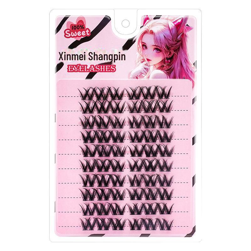 Lazy Trilogy Sunflower False Eyelashes: Pure Wild Fox Series, Little Devil & Small Flame Lower Lashes.