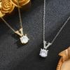 Women's Titanium Steel V Necklace with Cubic Zirconia Inlay - Light Luxury, Cold Style Fashion Jewelry