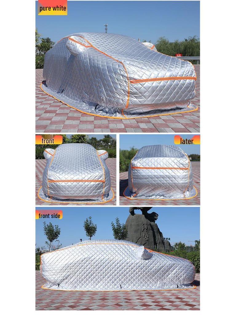 Thickened Northeast Cotton Car Cover: Winter Protection Against Freezing, Frost, Snow, and Hail