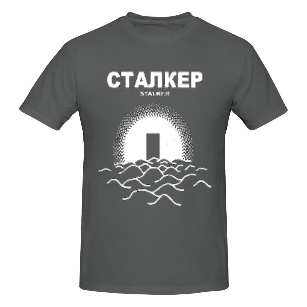 T-shirt Unisexe Drôle Stalker Tarkovsky Hauts Imprimés Sont Amples Et Coupe Ajustée T-shirts Unisexe