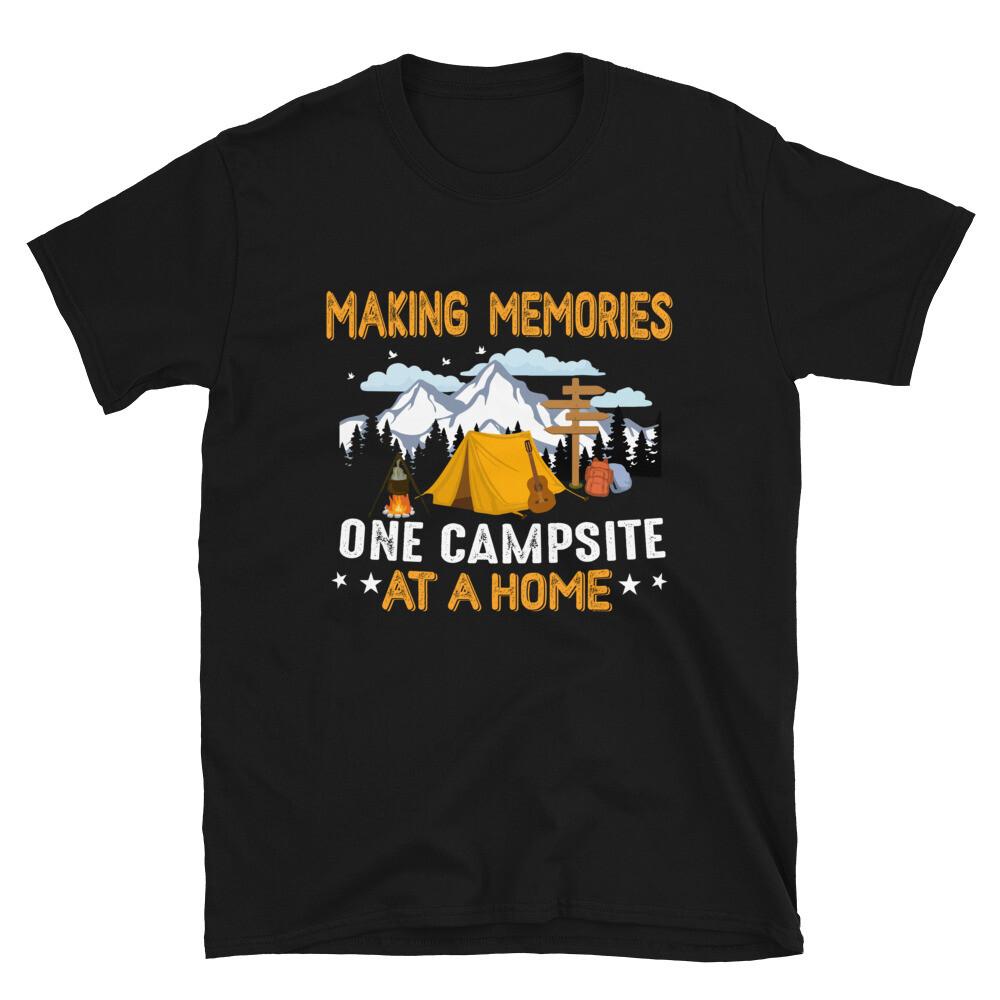 Making Memories Camping Vintage Novelty Graphic T‑Shirt