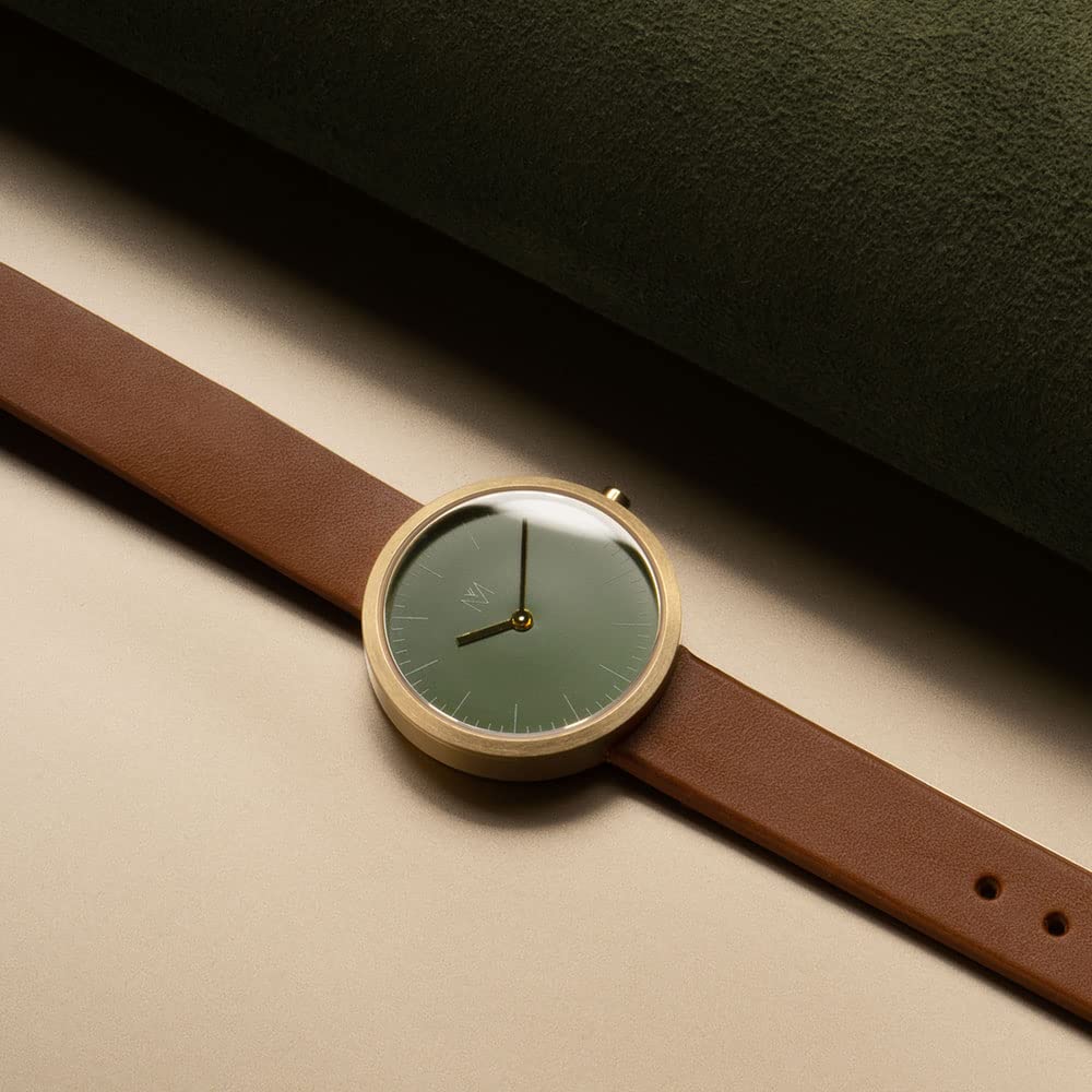 Maven Watches 28mm Artisan Series Minimalist Fashion Popular Popular Gift for Simple Luxury Watch OLIVE BROWN MN [Official Shop] Watch, Watch, Cute,