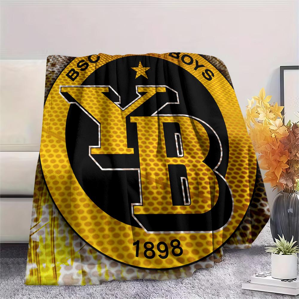 Borussia Dortmund Logo Print Flannel Blanket, High Quality Comfortable for All Seasons, Home Decor, Warmth and Comfort, Perfect for Christmas Gifts