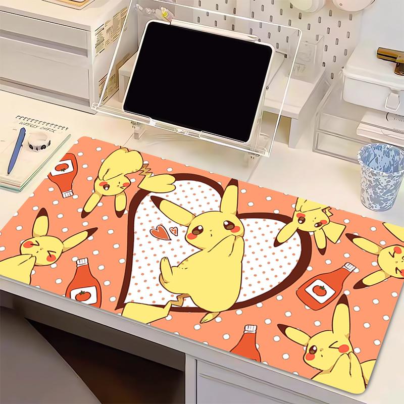 Mouse Pad Anime Gamer Gaming Accessories Varmilo Keyboard Pad PC Computer Rubber Desk Mat Carpet PPokemon Pikachu xxl Mousepad