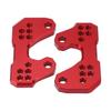 Motorcycle Adjustable Rearset Foot Pegs Mounting Base Replacement for YZF R3 R25 MT25 MT03 Red