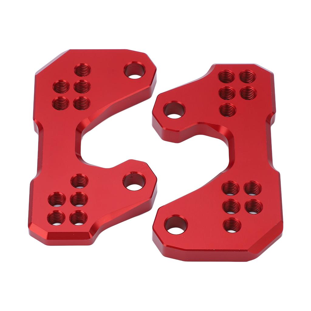 Motorcycle Adjustable Rearset Foot Pegs Mounting Base Replacement for YZF R3 R25 MT25 MT03 Red