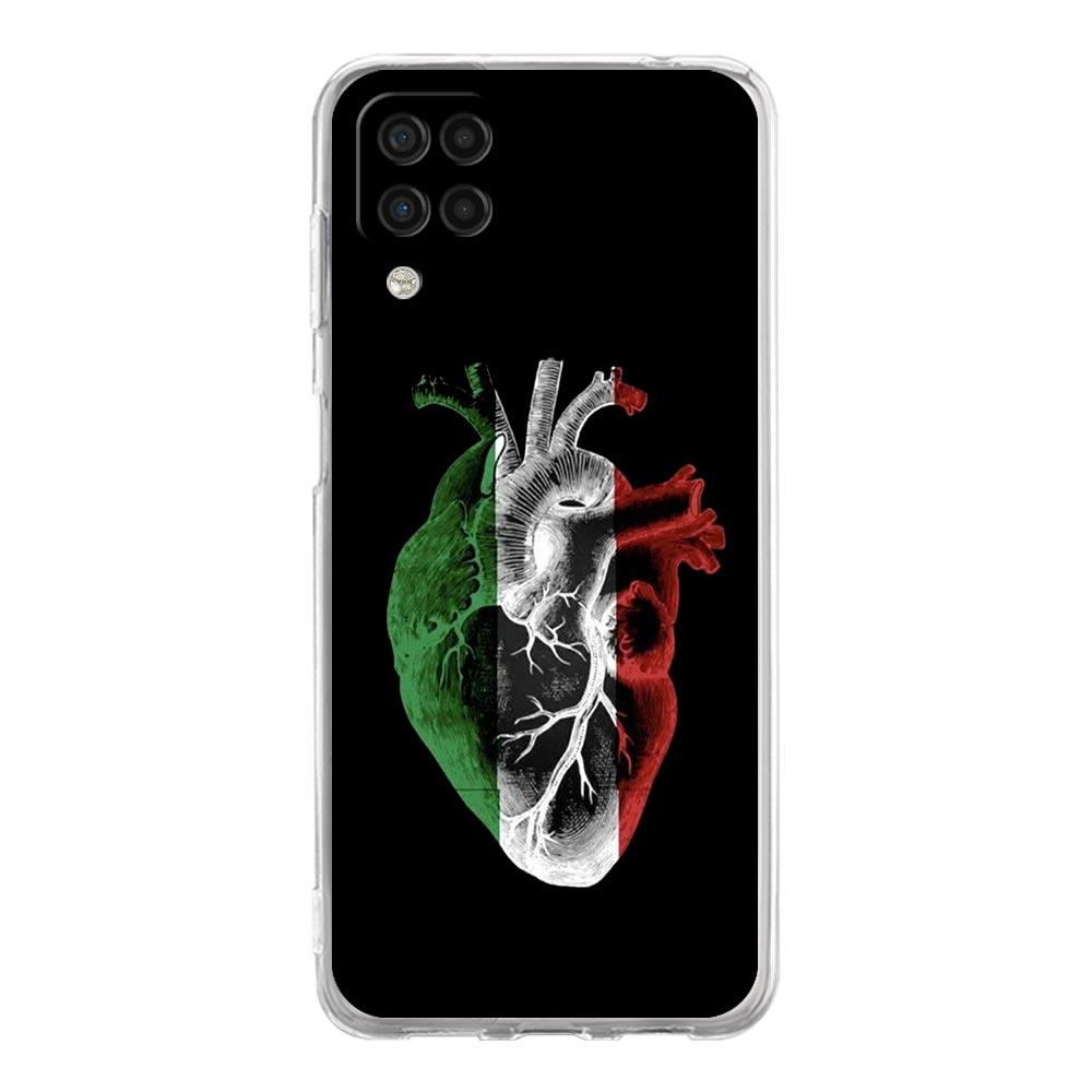 Phone Case For Samsung A13 A33 A35 A55 A73 A53 A23 A51 A71 A21S A12 A31 A41 A05s A03S A15 A25 A32 5G Clear Cover ITALY Flag