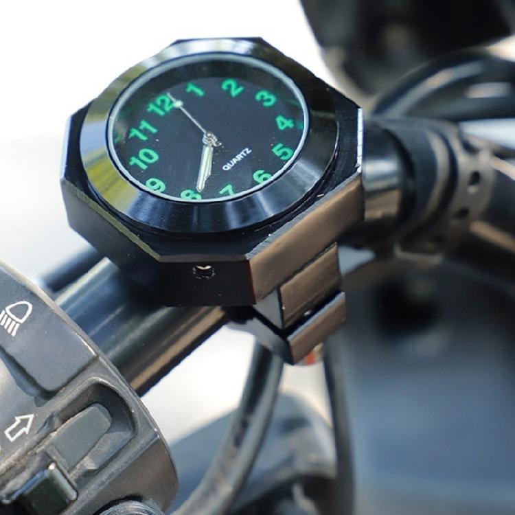 All Weather Resistant Motorcycle Dashboard Gauge Time Display Device Metal Octagonal Clock Simple Installation Design