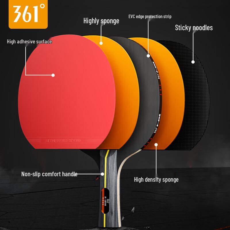 361° 4-Star Table Tennis Racket Set