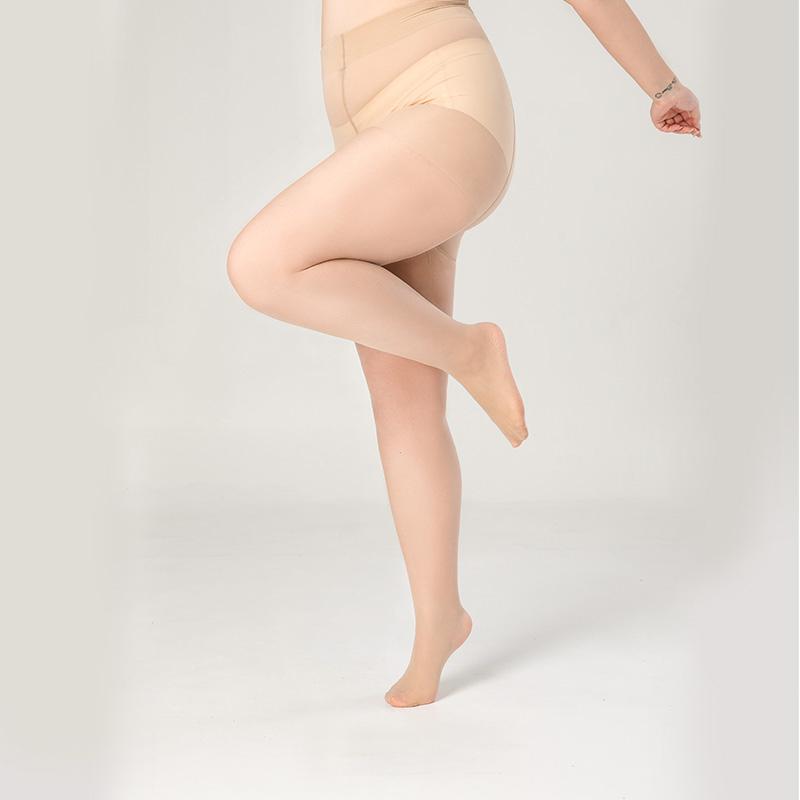 Kave 1 Pair Plus Size Sheer Tights Women High Elasticity Thin Control Top Pantyhose Xxxl  Large Size Nylon Tights