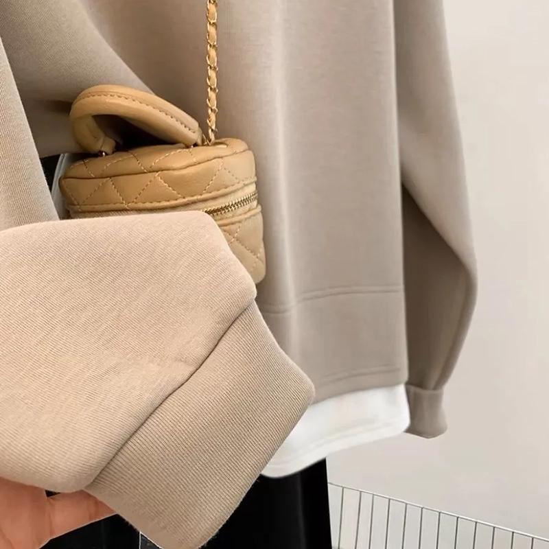 Sweatshirt for Women Cotton Oversize Hooded Fleece Thickened Loose Casual Pullover Long Sleeve Winter Sweatshirt Top