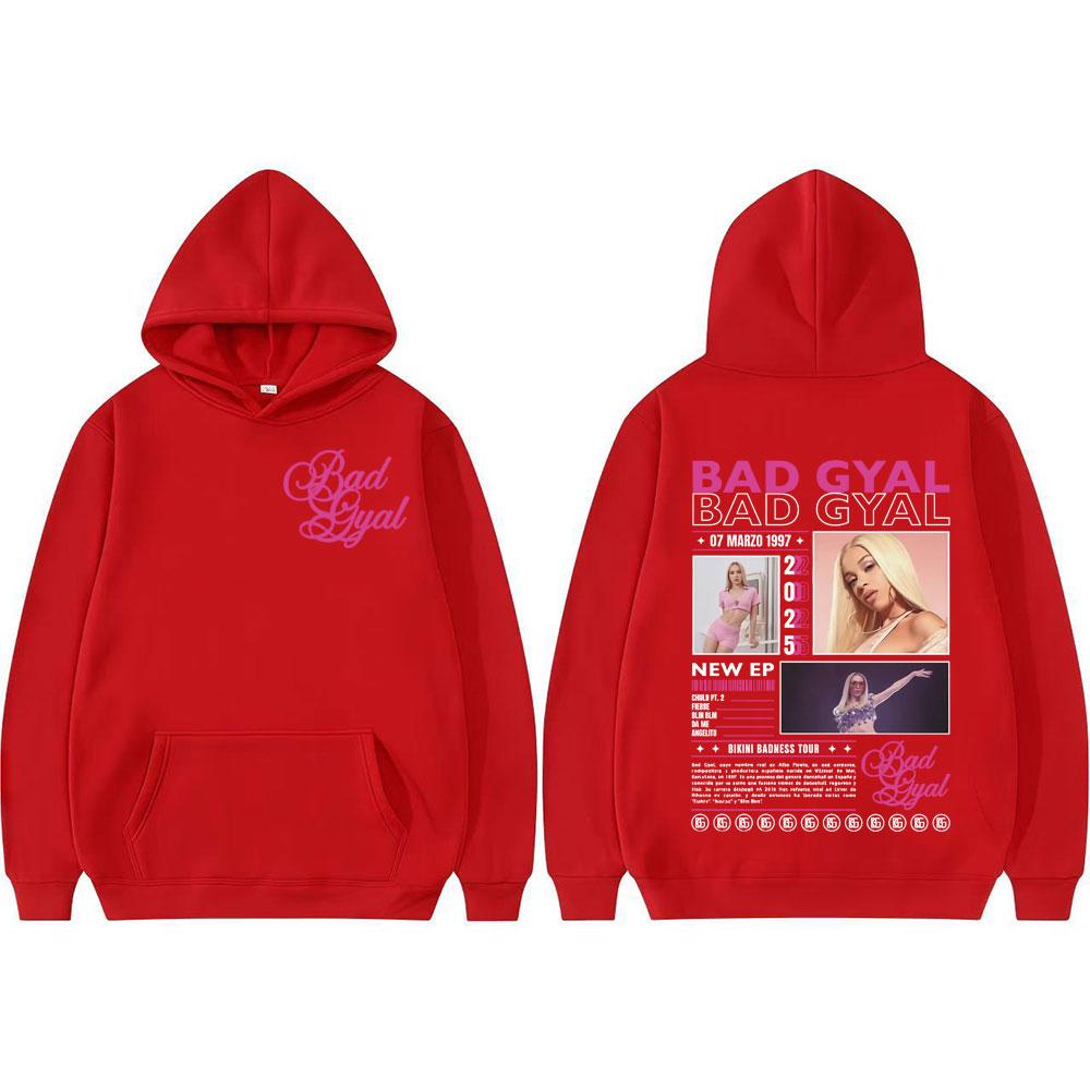 Bad Gyal Bikini Badness Tour 2025 Graphic Hoodies Men Women Fashion Aesthetic Hoodie High Quality Long Sleeve Loose Sweatshirts