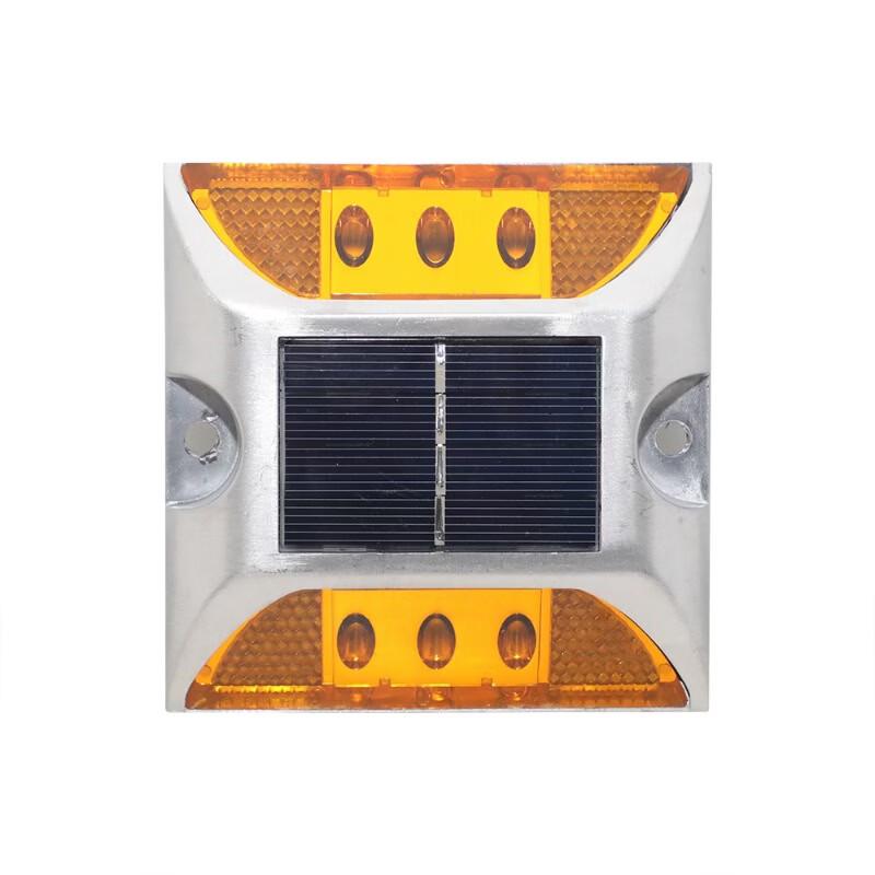 Solar Powered Cast Aluminum LED Road Stud Warning Light